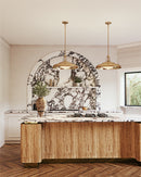 Alora - PD344020PBGO - One Light Pendant - Palmetto - Polished Brass/Glossy Opal