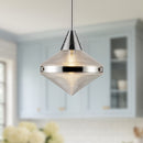 Alora - PD348114PNPG - One Light Pendant - Willard - Polished Nickel/Prismatic Glass