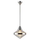One Light Pendant<br /><span style="color:#4AB0CE;">Entrega: 4-10 dias en USA</span><br /><span style="color:#4AB0CE;font-size:60%;">PREGUNTE POR ENTREGA EN PANAMA</span><br />Collection: Willard<br />Finish: Polished Nickel/Prismatic Glass