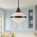 Alora - PD348114UBOP - One Light Pendant - Willard - Urban Bronze/Opal Matte Glass