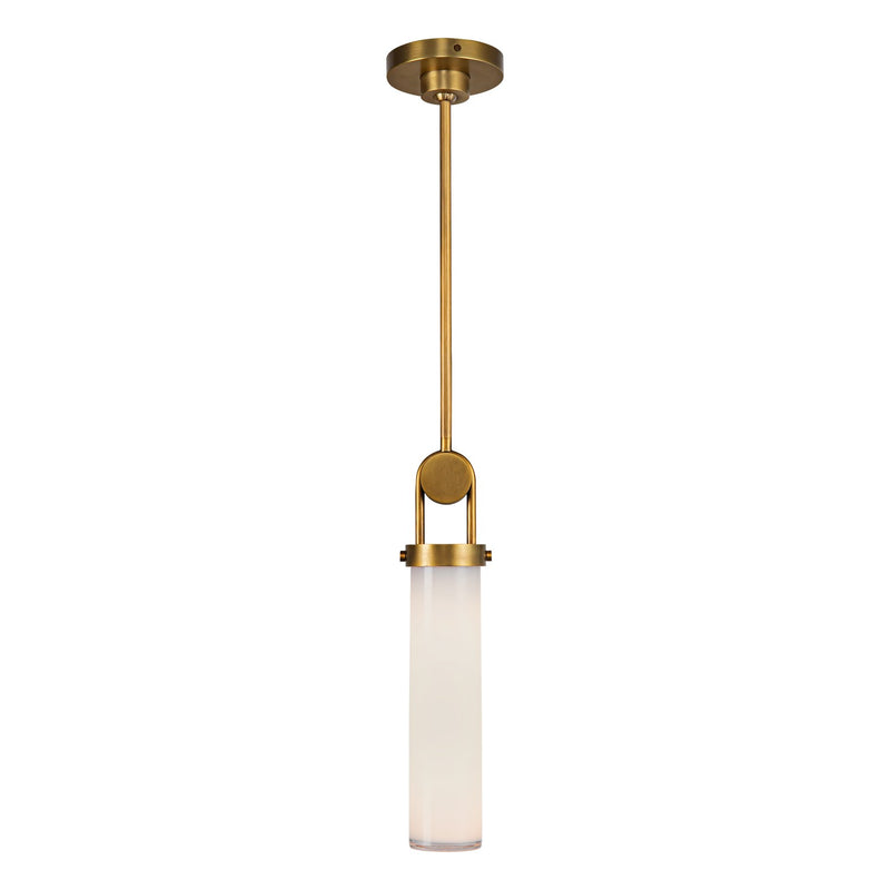 One Light Pendant<br /><span style="color:#4AB0CE;">Entrega: 4-10 dias en USA</span><br /><span style="color:#4AB0CE;font-size:60%;">PREGUNTE POR ENTREGA EN PANAMA</span><br />Collection: Wynwood<br />Finish: Vintage Brass/Glossy Opal