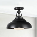 Alora - SF344012UBGO - One Light Semi-Flush Mount - Palmetto - Urban Bronze/Glossy Opal