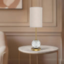 Alora - TL321201NBWL - LED Lamp - Marni - Natural Brass/White Linen