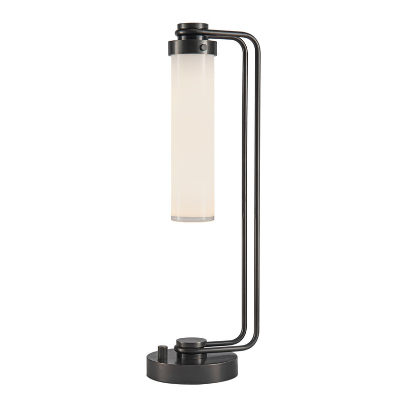 One Light Table Lamp<br /><span style="color:#4AB0CE;">Entrega: 4-10 dias en USA</span><br /><span style="color:#4AB0CE;font-size:60%;">PREGUNTE POR ENTREGA EN PANAMA</span><br />Collection: Wynwood<br />Finish: Urban Bronze/Glossy Opal