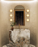 Alora - WV320108VB - LED Vanity - Alonso - Vintage Brass