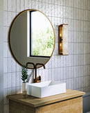 Alora - WV327015VBAR - Two Light Vanity - Abbott - Vintage Brass/Alabaster