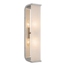 Two Light Vanity<br /><span style="color:#4AB0CE;">Entrega: 4-10 dias en USA</span><br /><span style="color:#4AB0CE;font-size:60%;">PREGUNTE POR ENTREGA EN PANAMA</span><br />Collection: Abbott<br />Finish: Polished Nickel/Alabaster