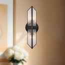 Alora - WV332815UBCR - Two Light Vanity - Cairo - Urban Bronze/Ribbed Glass