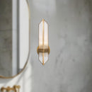 Alora - WV332904VBCR - One Light Wall Sconce - Cairo - Vintage Brass/Ribbed Glass
