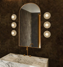 Alora - WV346322VBAR - LED Vanity - Dahlia - Vintage Brass/Alabaster