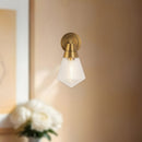 Alora - WV348106VBPG - One Light Wall Sconce - Willard - Vintage Brass/Prismatic Glass