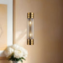 Alora - WV348218VBPG - Two Light Vanity - Willard - Vintage Brass/Prismatic Glass
