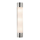 Three Light Vanity<br /><span style="color:#4AB0CE;">Entrega: 4-10 dias en USA</span><br /><span style="color:#4AB0CE;font-size:60%;">PREGUNTE POR ENTREGA EN PANAMA</span><br />Collection: Willard<br />Finish: Polished Nickel/Opal Matte Glass