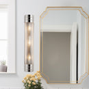 Alora - WV348224PNPG - Three Light Vanity - Willard - Polished Nickel/Prismatic Glass