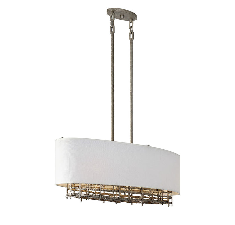 Four Light Linear Chandelier<br /><span style="color:#4AB0CE;">Entrega: 4-10 dias en USA</span><br /><span style="color:#4AB0CE;font-size:60%;">PREGUNTE POR ENTREGA EN PANAMA</span><br />Collection: Cameo<br />Finish: Campagne Luxe