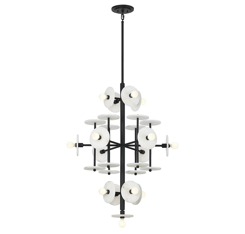 15 Light Chandelier<br /><span style="color:#4AB0CE;">Entrega: 4-10 dias en USA</span><br /><span style="color:#4AB0CE;font-size:60%;">PREGUNTE POR ENTREGA EN PANAMA</span><br />Collection: Amani<br />Finish: Black Cashmere