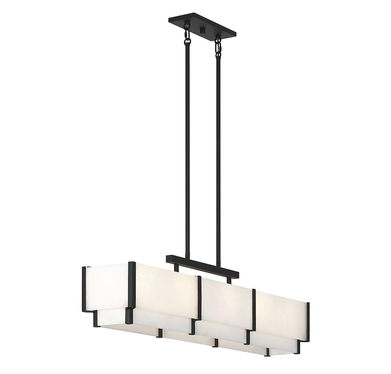 Five Light Linear Chandelier<br /><span style="color:#4AB0CE;">Entrega: 4-10 dias en USA</span><br /><span style="color:#4AB0CE;font-size:60%;">PREGUNTE POR ENTREGA EN PANAMA</span><br />Collection: Orleans<br />Finish: Black Cashmere