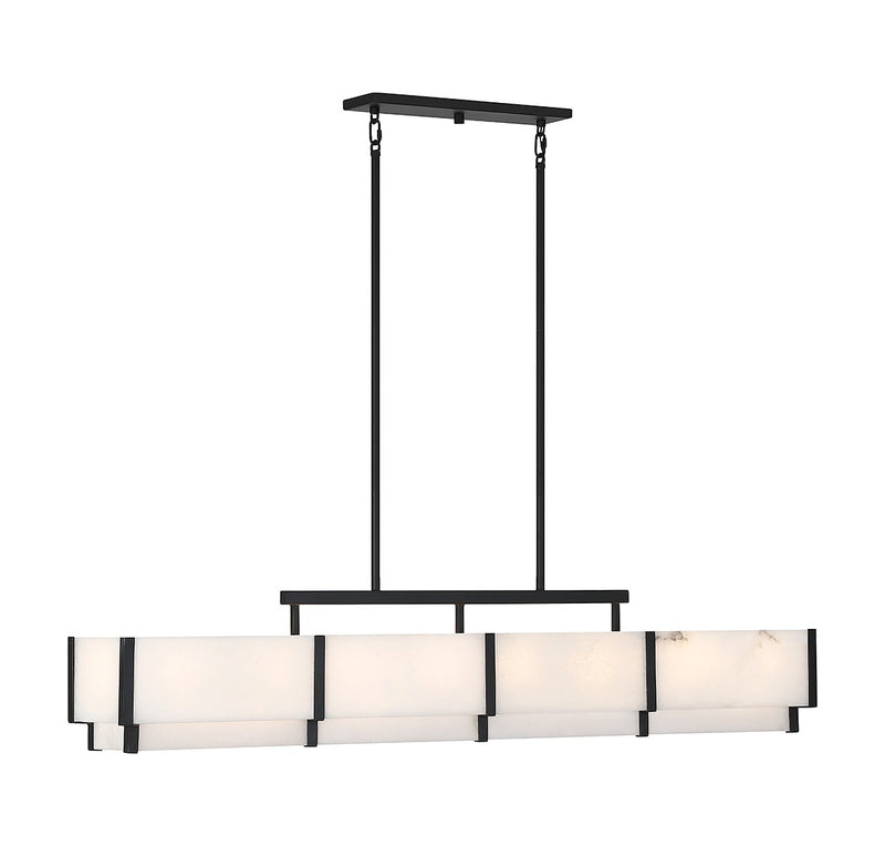 Eight Light Linear Chandelier<br /><span style="color: