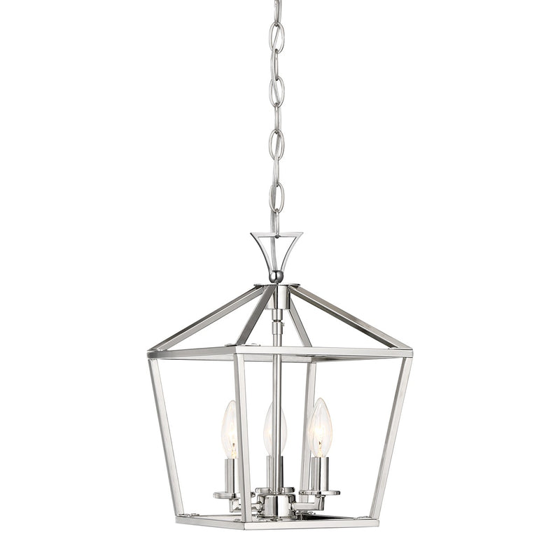 Three Light Pendant<br /><span style="color:#4AB0CE;">Entrega: 4-10 dias en USA</span><br /><span style="color:#4AB0CE;font-size:60%;">PREGUNTE POR ENTREGA EN PANAMA</span><br />Collection: Townsend<br />Finish: Polished Nickel