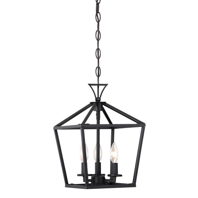 Three Light Pendant<br /><span style="color:#4AB0CE;">Entrega: 4-10 dias en USA</span><br /><span style="color:#4AB0CE;font-size:60%;">PREGUNTE POR ENTREGA EN PANAMA</span><br />Collection: Townsend<br />Finish: Matte Black