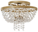 Metropolitan - N6896-898 - Six Light Flush Mount - Stonybrook - Harvest Gold (Painted)