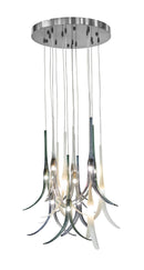 Metropolitan - N9494 - 13 Light Pan Pendant - Featherly - Brushed Nickel