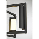 George Kovacs - P1554-66A-L - LED Wall Sconce - Trizay - Coal Black