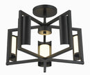 George Kovacs - P1554-66A-L - LED Wall Sconce - Trizay - Coal Black