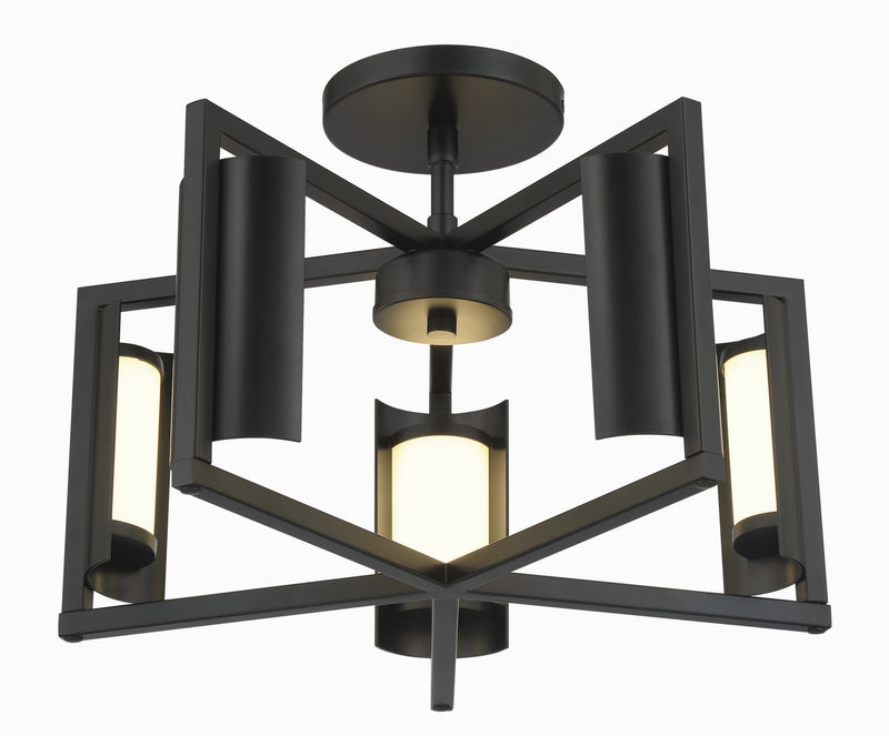 George Kovacs - P1554-66A-L - LED Wall Sconce - Trizay - Coal Black