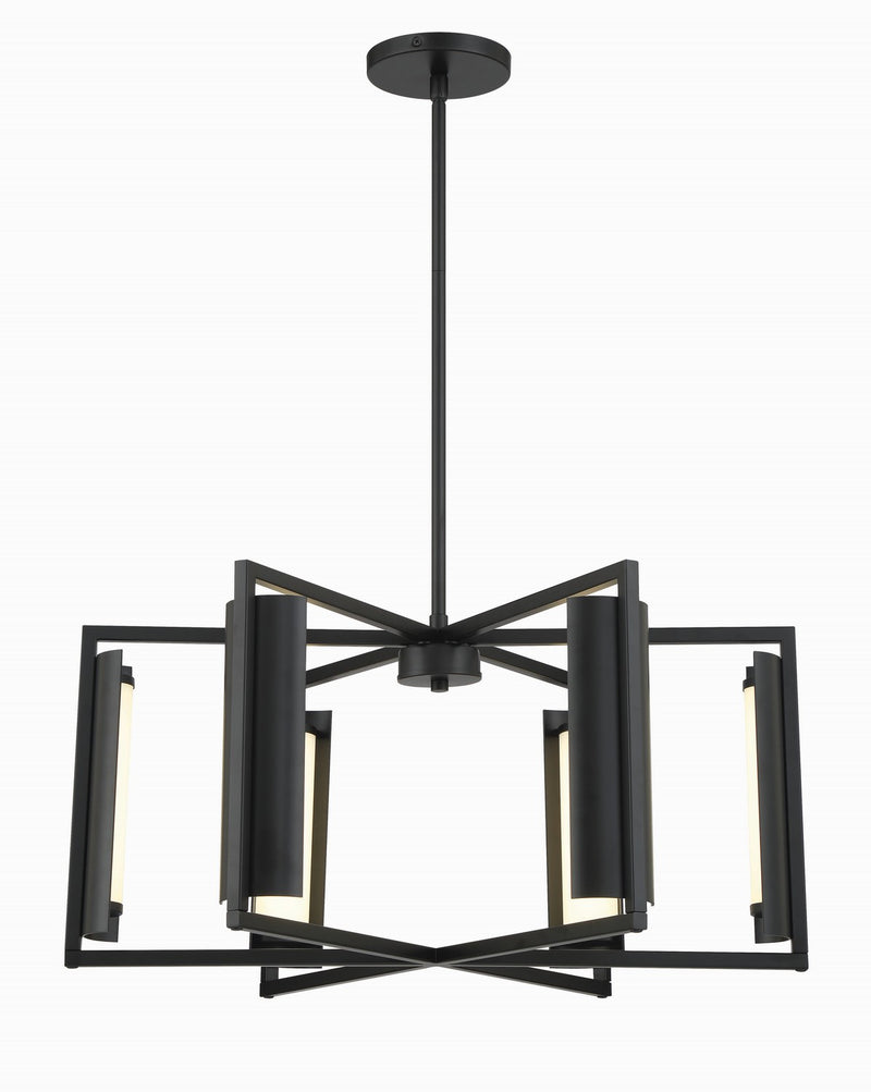 George Kovacs - P1558-66A-L - LED Pendant - Trizay - Coal Black