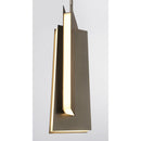 George Kovacs - P1641-895-L - LED Mini Pendant - Intersezioni - Midnight Iron And Faux Walnut
