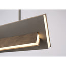 George Kovacs - P1648-895-L - LED Island Pendant - Intersezioni - Midnight Iron And Faux Walnut