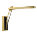 LED Wall Sconce<br /><span style="color:#4AB0CE;">Entrega: 4-10 dias en USA</span><br /><span style="color:#4AB0CE;font-size:60%;">PREGUNTE POR ENTREGA EN PANAMA</span><br />Collection: Sauvity<br />Finish: Coal And Soft Brass