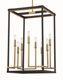 Eight Light Pendant<br /><span style="color:#4AB0CE;">Entrega: 4-10 dias en USA</span><br /><span style="color:#4AB0CE;font-size:60%;">PREGUNTE POR ENTREGA EN PANAMA</span><br />Collection: UNION ESTATES<br />Finish: Coal And Soft Brass