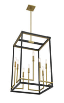 Eight Light Pendant<br /><span style="color:#4AB0CE;">Entrega: 4-10 dias en USA</span><br /><span style="color:#4AB0CE;font-size:60%;">PREGUNTE POR ENTREGA EN PANAMA</span><br />Collection: UNION ESTATES<br />Finish: Coal And Soft Brass