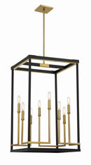 Eight Light Pendant<br /><span style="color:#4AB0CE;">Entrega: 4-10 dias en USA</span><br /><span style="color:#4AB0CE;font-size:60%;">PREGUNTE POR ENTREGA EN PANAMA</span><br />Collection: UNION ESTATES<br />Finish: Coal And Soft Brass