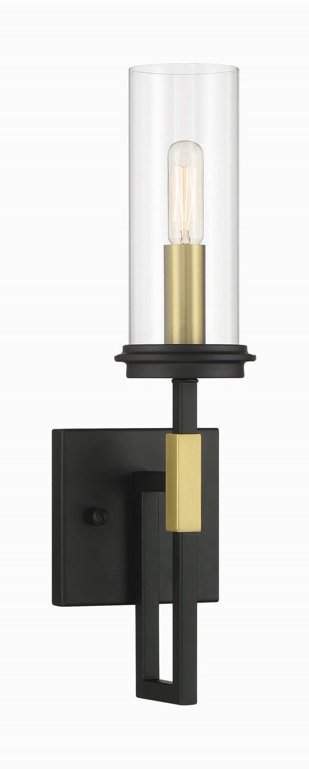 Minka-Lavery - 3201-781 - One Light Wall Sconce - Hillstone - Sand Coal And Soft Brass