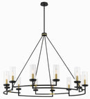 Minka-Lavery - 3207-781 - 12 Light Chandelier - Hillstone - Sand Coal And Soft Brass