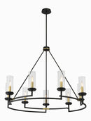 Minka-Lavery - 3209-781 - Nine Light Chandelier - Hillstone - Sand Coal And Soft Brass