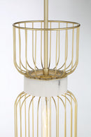 One Light Mini Pendant<br /><span style="color:#4AB0CE;">Entrega: 4-10 dias en USA</span><br /><span style="color:#4AB0CE;font-size:60%;">PREGUNTE POR ENTREGA EN PANAMA</span><br />Collection: Park Slope by Robin Baron<br />Finish: Nouveau Gold