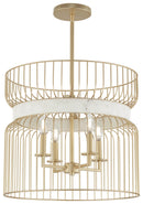 Four Light Pendant<br /><span style="color:#4AB0CE;">Entrega: 4-10 dias en USA</span><br /><span style="color:#4AB0CE;font-size:60%;">PREGUNTE POR ENTREGA EN PANAMA</span><br />Collection: Park Slope by Robin Baron<br />Finish: Nouveau Gold