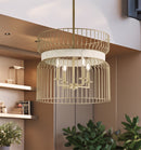 Minka-Lavery - 3394-754 - Four Light Pendant - Park Slope by Robin Baron - Nouveau Gold