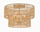 Minka-Lavery - 5043-695 - Five Light Flush Mount - Bungalow Heaven - Soft Brass