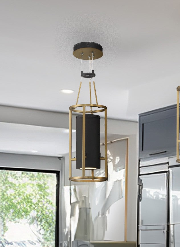 Minka-Lavery - 5085-781-L - LED Mini Pendant - Levitation - Sand Coal & Soft Brass