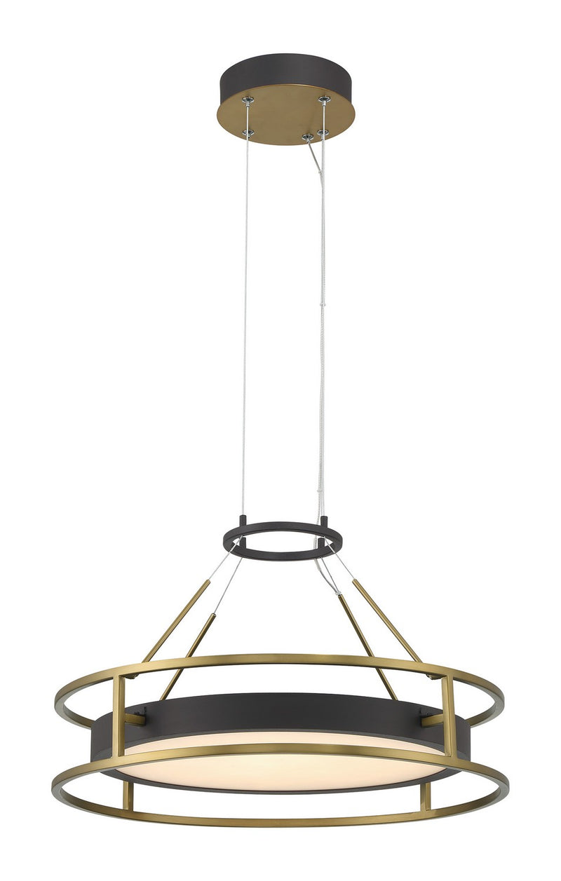 LED Pendant<br /><span style="color:#4AB0CE;">Entrega: 4-10 dias en USA</span><br /><span style="color:#4AB0CE;font-size:60%;">PREGUNTE POR ENTREGA EN PANAMA</span><br />Collection: Levitation<br />Finish: Sand Coal And Soft Brass