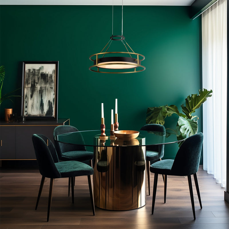 LED Pendant<br /><span style="color:#4AB0CE;">Entrega: 4-10 dias en USA</span><br /><span style="color:#4AB0CE;font-size:60%;">PREGUNTE POR ENTREGA EN PANAMA</span><br />Collection: Levitation<br />Finish: Sand Coal And Soft Brass