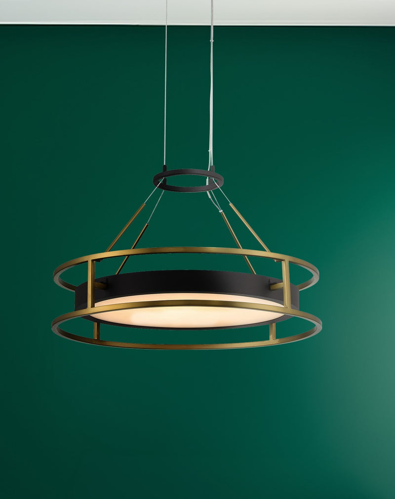 Minka-Lavery - 5086-781-L - LED Pendant - Levitation - Sand Coal & Soft Brass