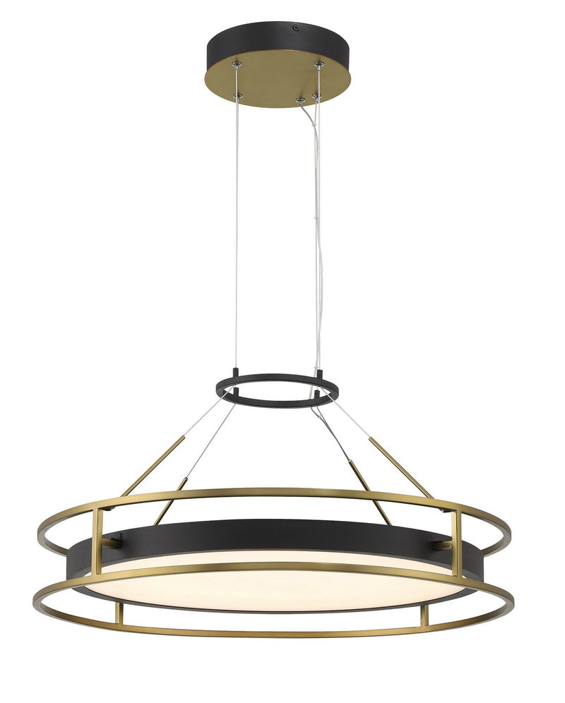 One Light Pendant<br /><span style="color:#4AB0CE;">Entrega: 4-10 dias en USA</span><br /><span style="color:#4AB0CE;font-size:60%;">PREGUNTE POR ENTREGA EN PANAMA</span><br />Collection: Levitation<br />Finish: Sand Coal And Soft Brass