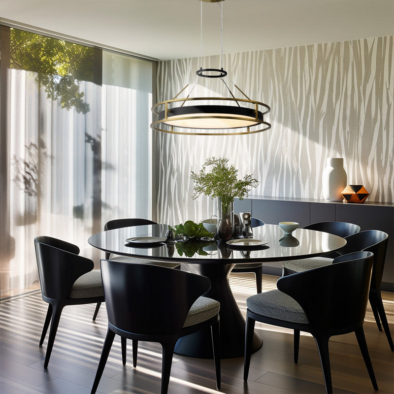 One Light Pendant<br /><span style="color:#4AB0CE;">Entrega: 4-10 dias en USA</span><br /><span style="color:#4AB0CE;font-size:60%;">PREGUNTE POR ENTREGA EN PANAMA</span><br />Collection: Levitation<br />Finish: Sand Coal And Soft Brass