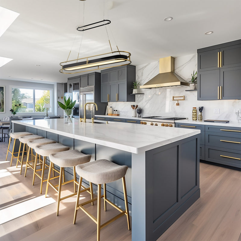 LED Island Pendant<br /><span style="color:#4AB0CE;">Entrega: 4-10 dias en USA</span><br /><span style="color:#4AB0CE;font-size:60%;">PREGUNTE POR ENTREGA EN PANAMA</span><br />Collection: Levitation<br />Finish: Sand Coal And Soft Brass